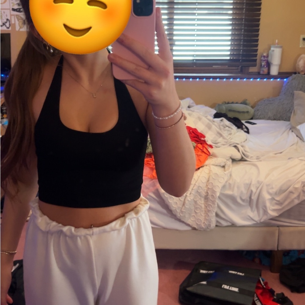 Cotton On Black Halter Tank Top